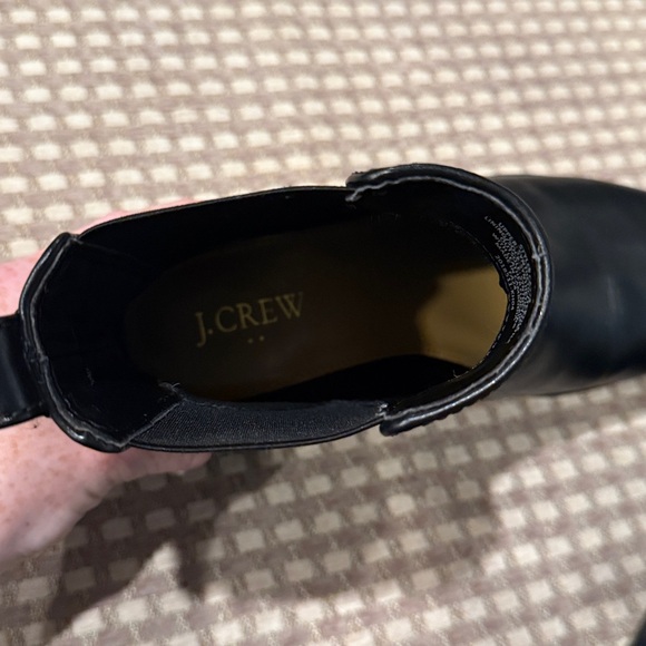 J Crew Black Vegan Leather Chelsea Boots - Picture 8 of 9